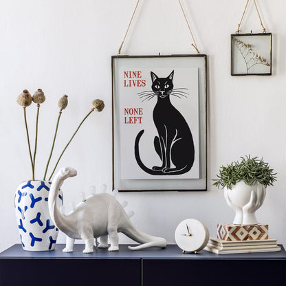 Nine Lives Cat Poster