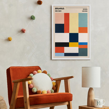 Sleek Symmetry Bauhaus Poster