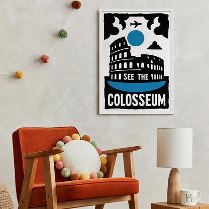 Colosseum Travel Poster Print