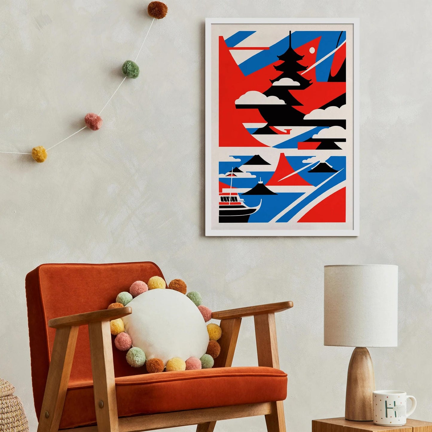 Japanese Geometric Poster