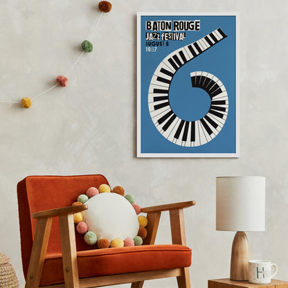 Baton Rouge Jazz Festival 1987 Poster