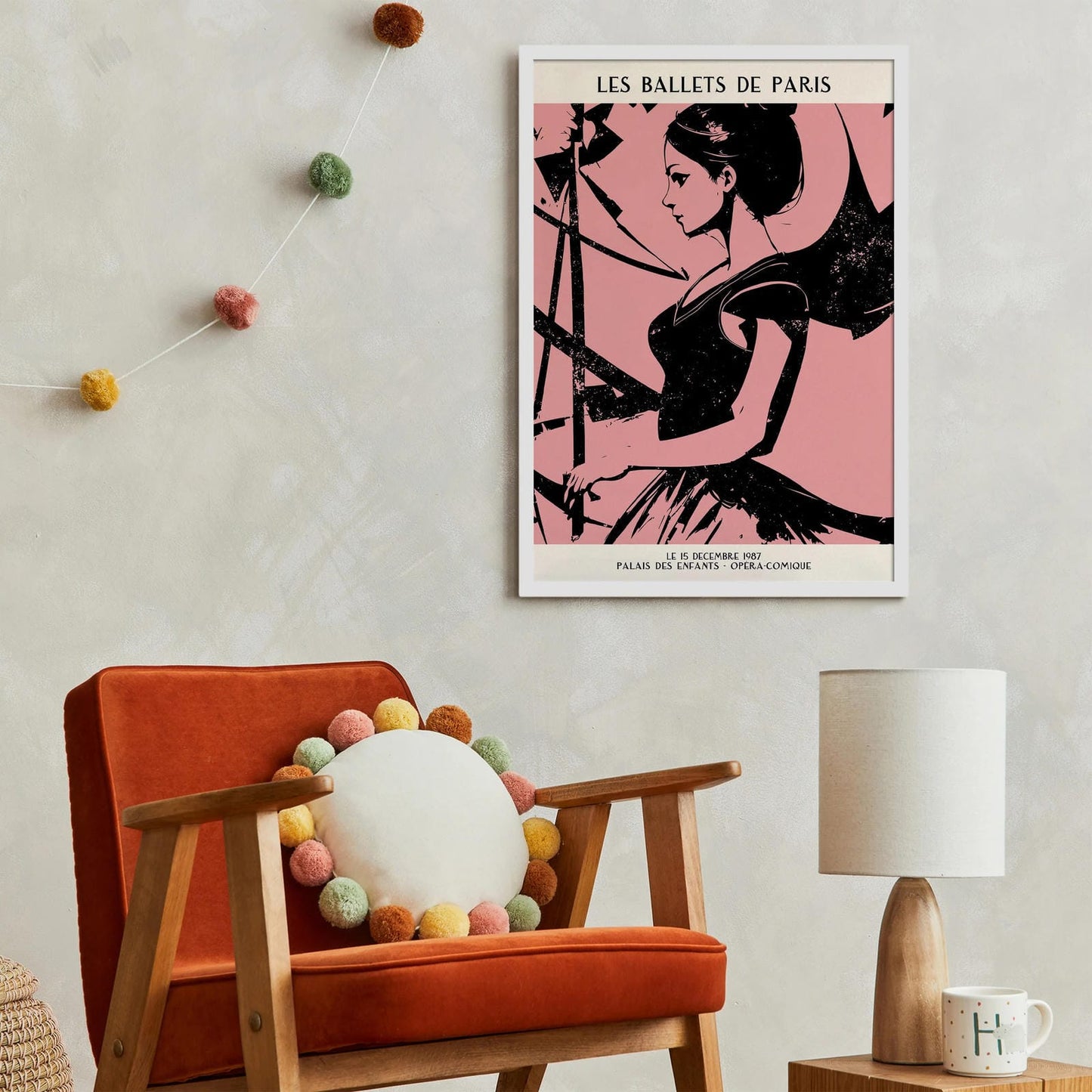 French Ballet Vintage Wall Art Print