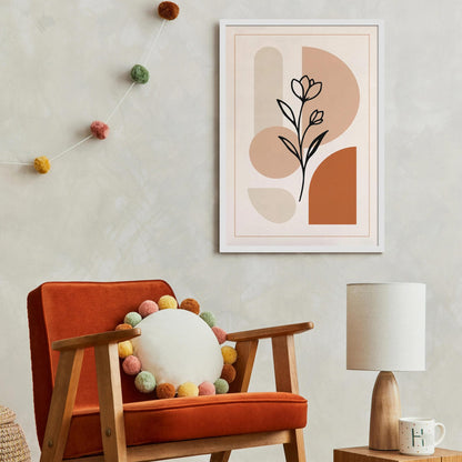 Modern Minimalist Flower Art Print 2025