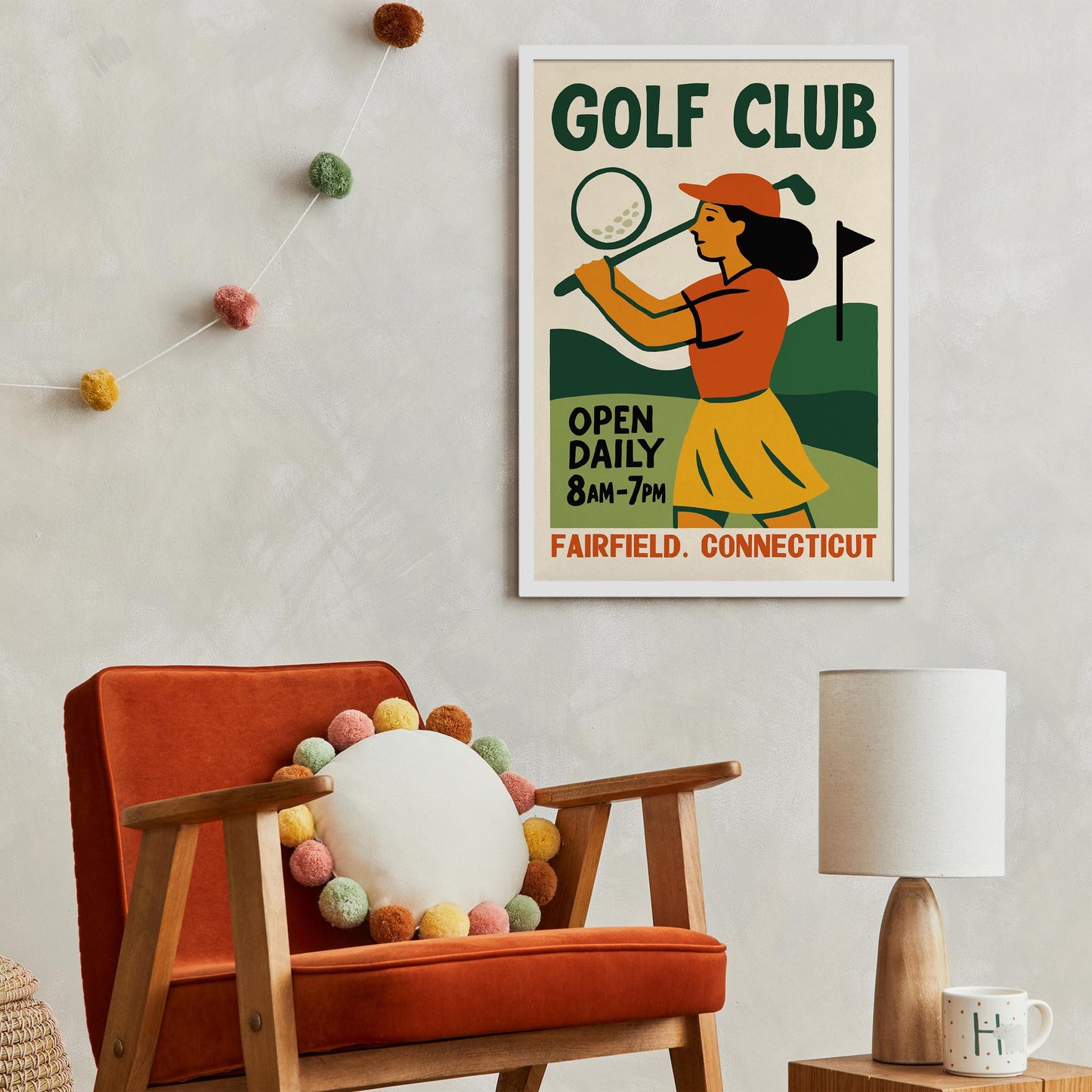 Golf Club Vintage Poster