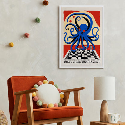 Tokyo Chess Tournament Vintage Poster