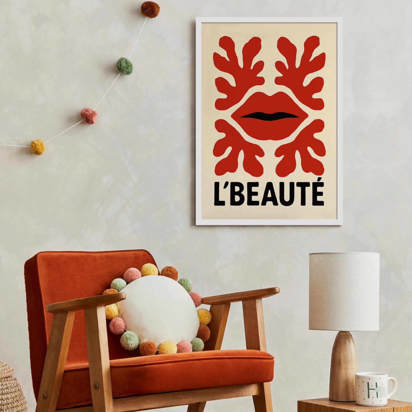 French Lips Art Print