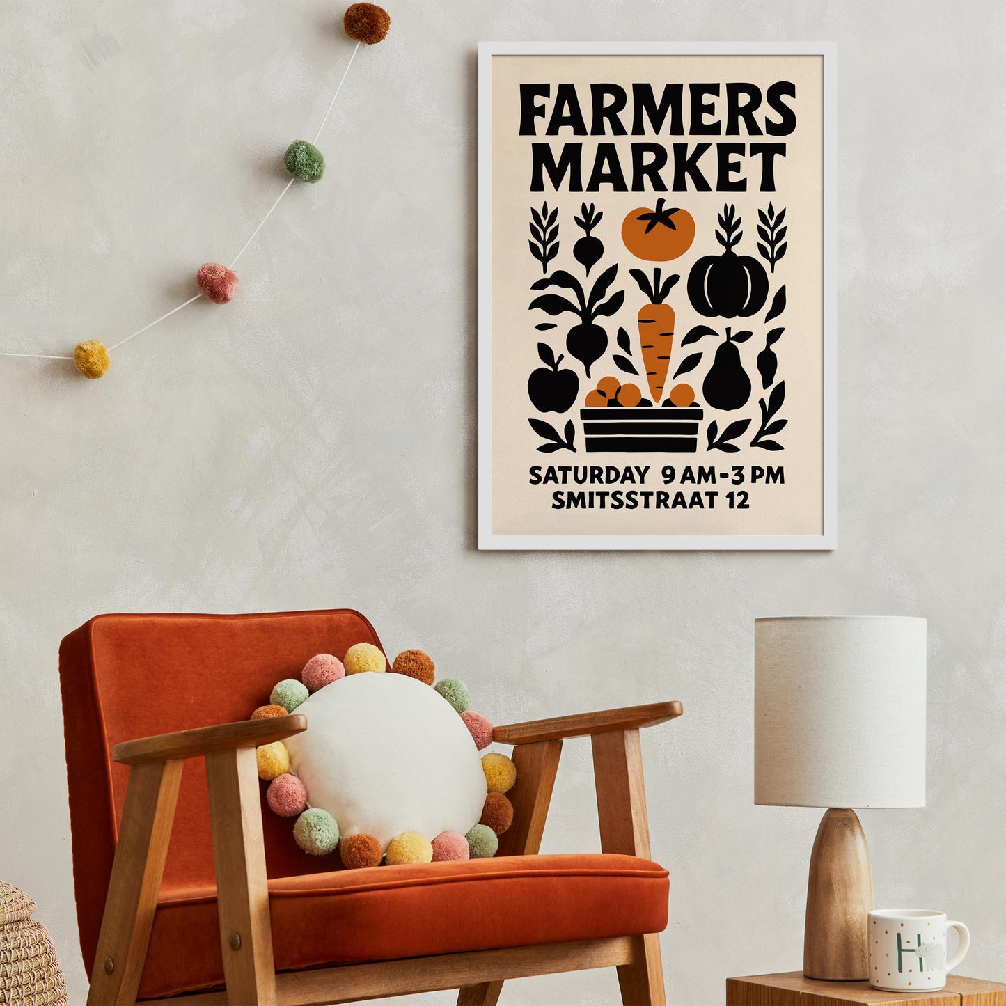 Farmers Market Poster Print