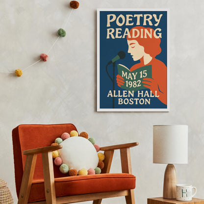 Poetry Reading Boston Poster