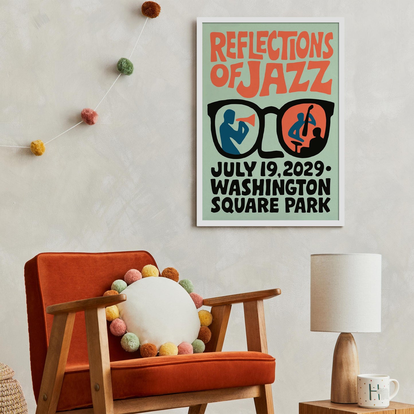 Reflections of Jazz Poster Print