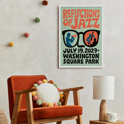 Reflections of Jazz Poster Print