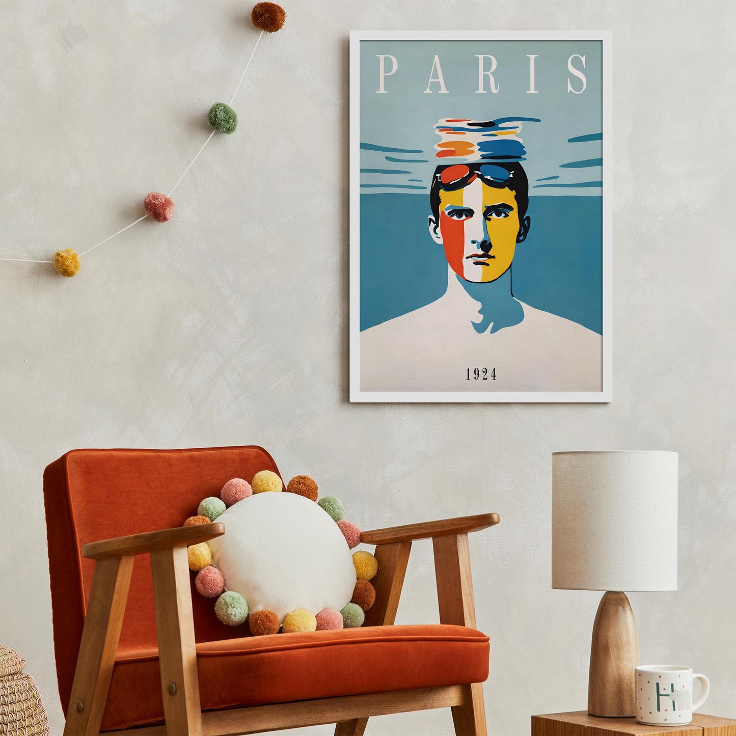 Paris Swimming Art Print