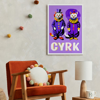 CYRK Polish Circus Cats Poster