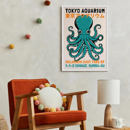 Tokyo Aquarium Retro Poster