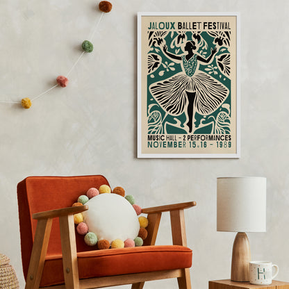 French Ballet Festival Wall Art Print