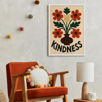 Kindness Flower Poster