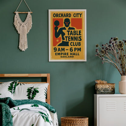 Orchard Table Tennis Poster