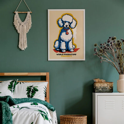 World Poodle Day Retro Poster
