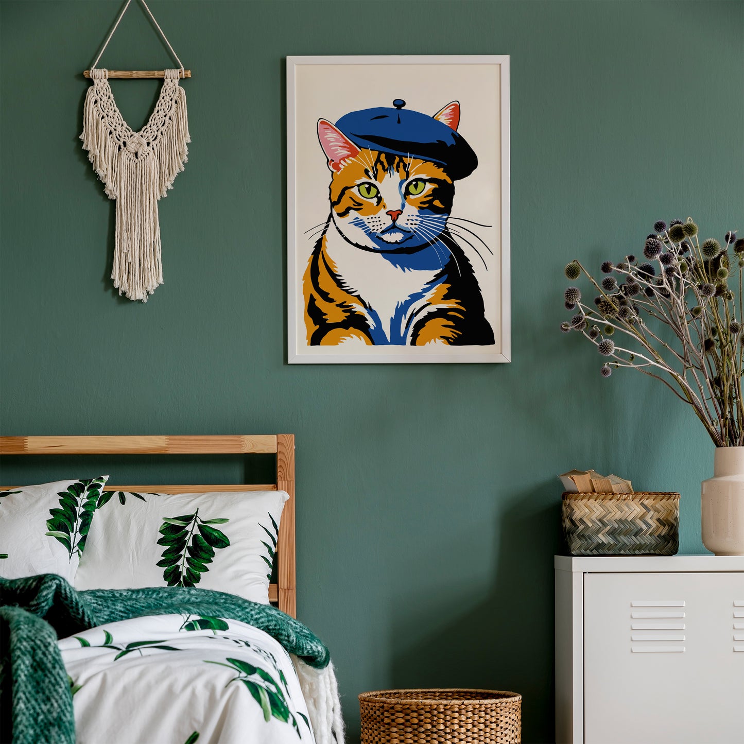French Cat Portrait Print
