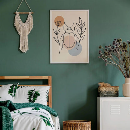 Line Art Bug Poster - Modern Nature Art Print