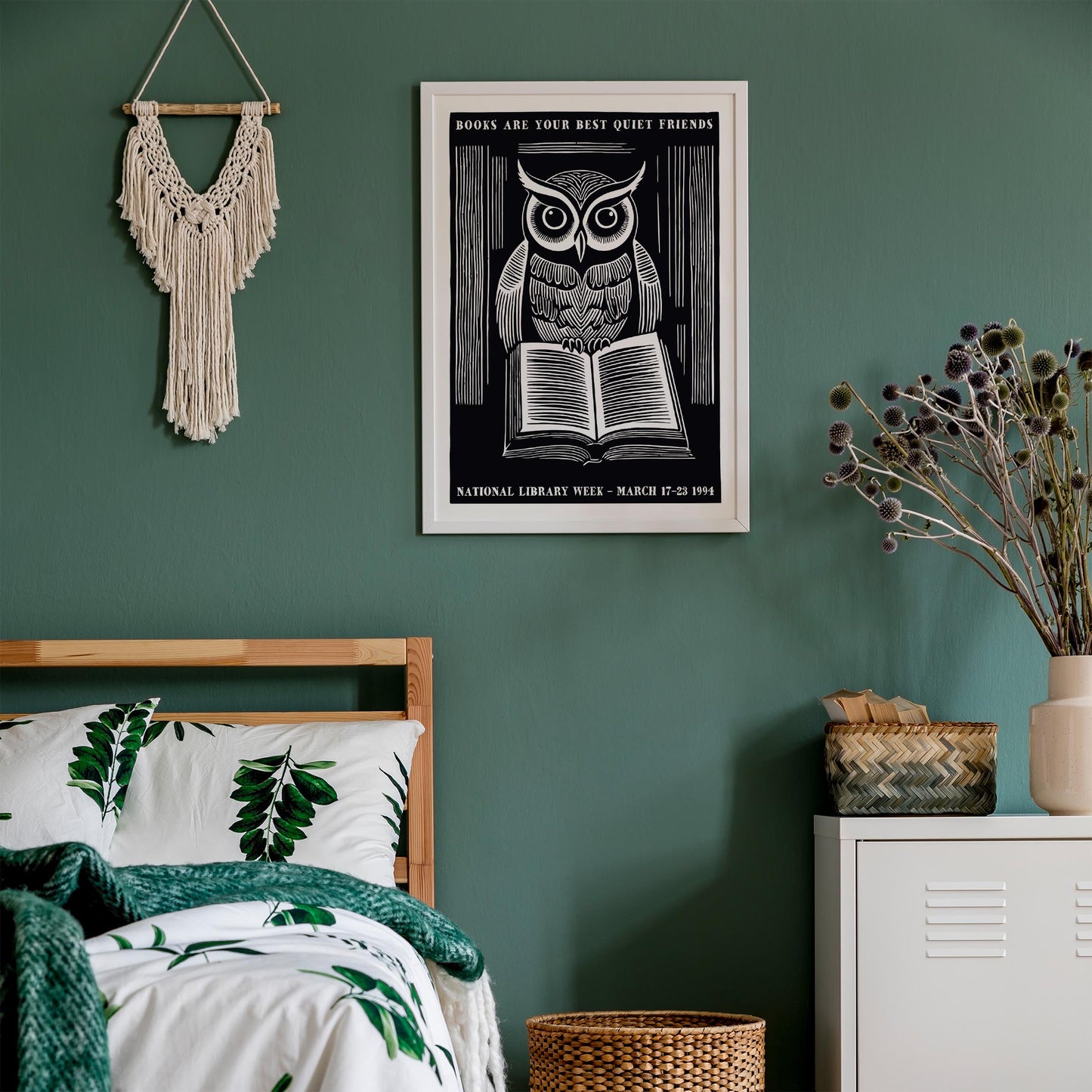 National Library Week Owl Poster