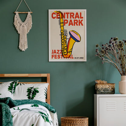 Central Park Jazz Poster Print