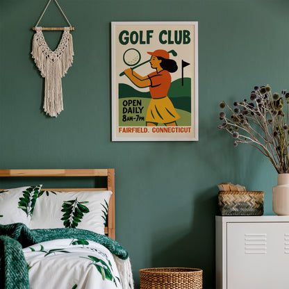 Golf Club Vintage Poster