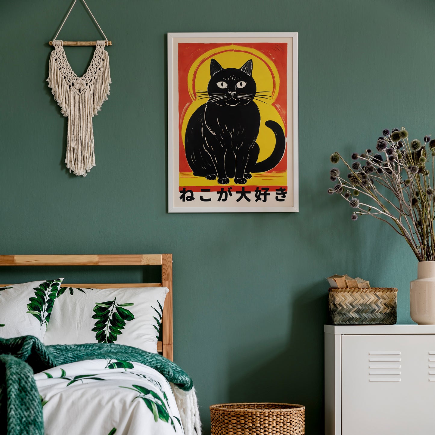 Japanese Cat Wall Art