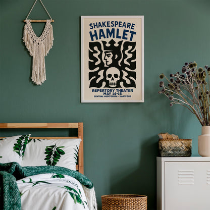 Hamlet Skull Poster Print