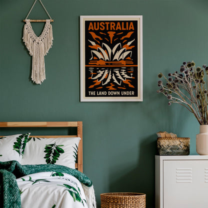 Australia Sunset Travel Poster
