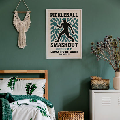 Pickleball Smashout Wall Art