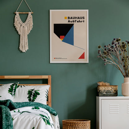 Bauhaus Ausfahrt Minimal Poster