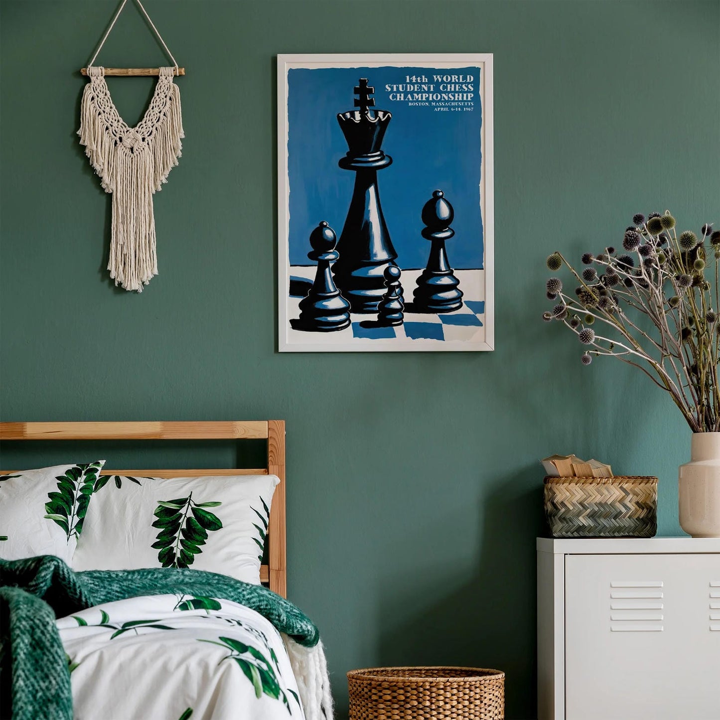 World Student Chess Championship Vintage Poster