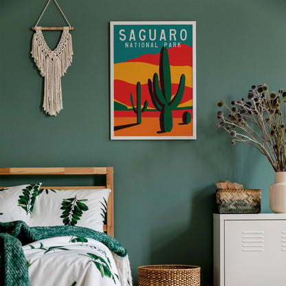 Saguaro Travel Poster