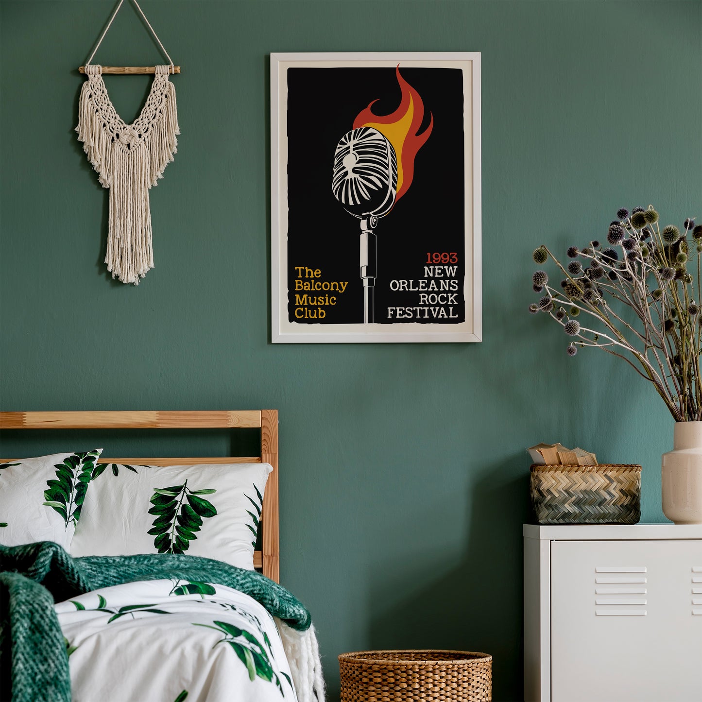 1993 New Orleans Rock Festival Poster Print