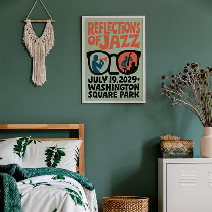 Reflections of Jazz Poster Print