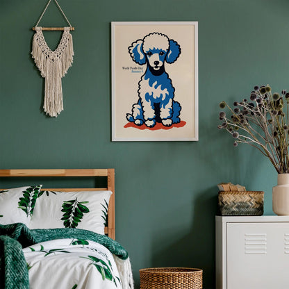 World Poodle Day Retro Poster