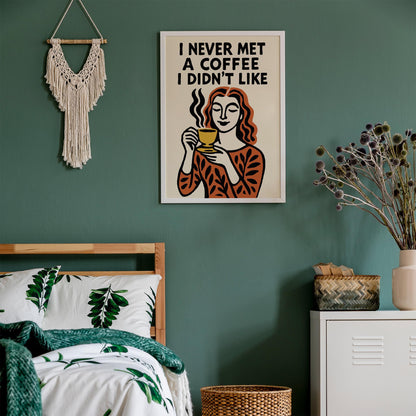 Coffee Lover Quote Wall Art