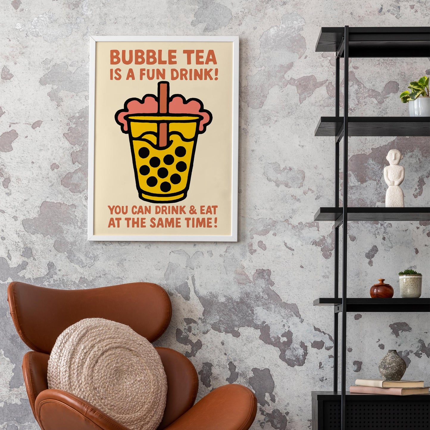 Bubble Tea Fun Poster Print