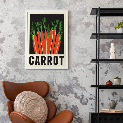 Minimalist Carrot Poster