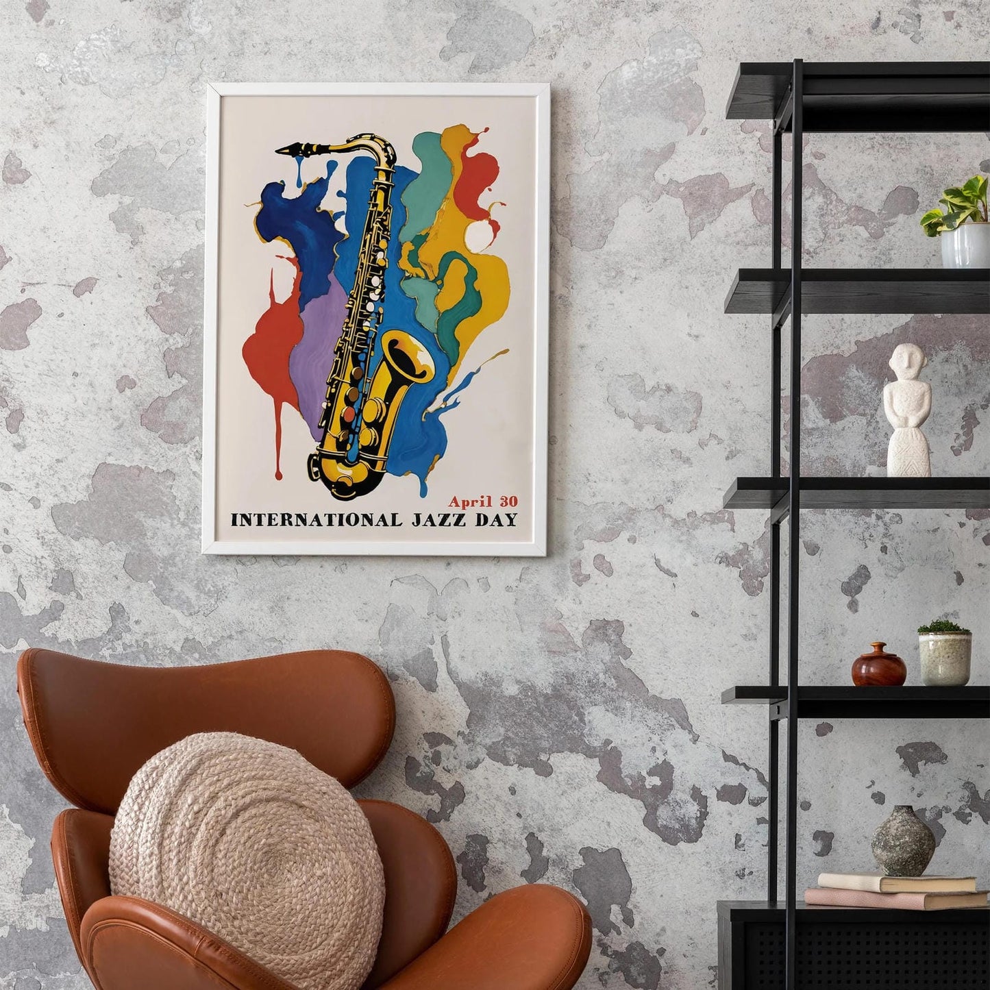 International Jazz Day Saxophone Art