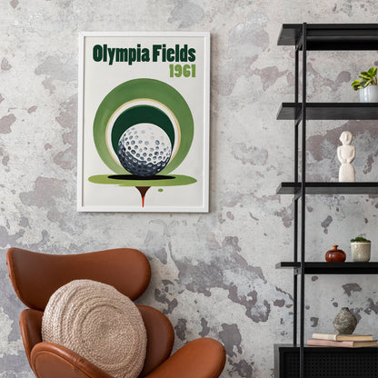 Olympia Fields 1961 Golfing Poster