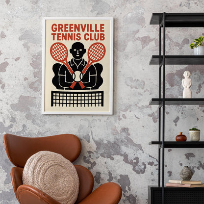 Greenville Tennis Club Poster