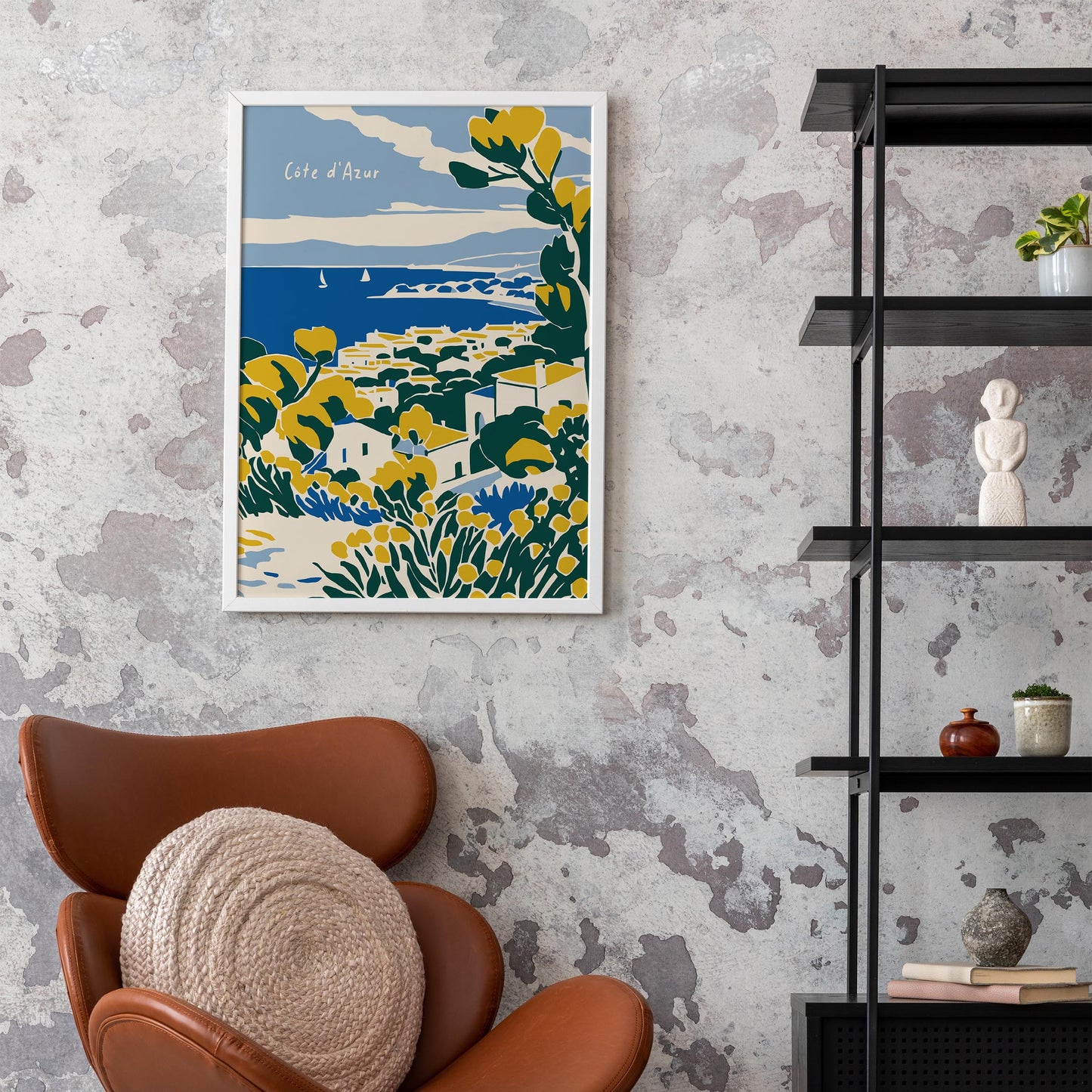 Cote d Azur Travel Artistic Poster