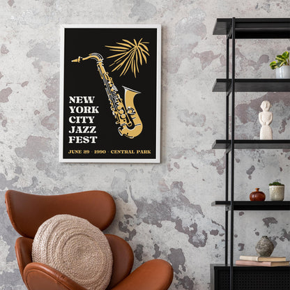 NYC Jazz Fest 1990 Poster Print
