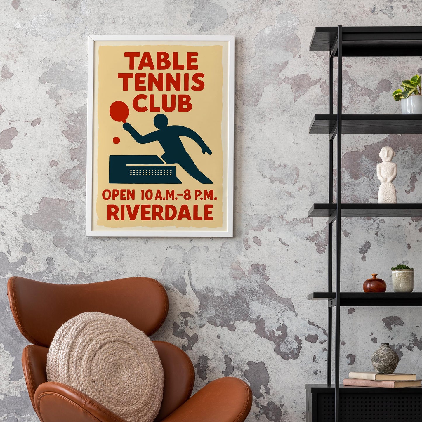 Retro Table Tennis Poster