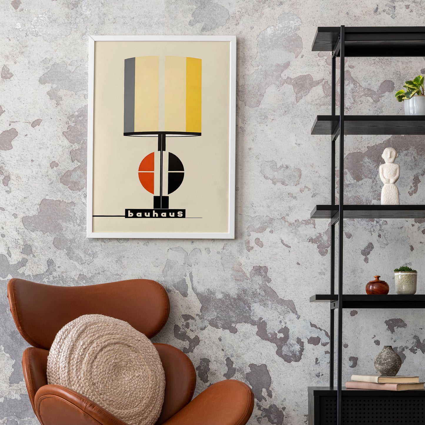 Minimalist Bauhaus Lamp Art Print