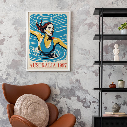 Australia 1997 Swim Poster