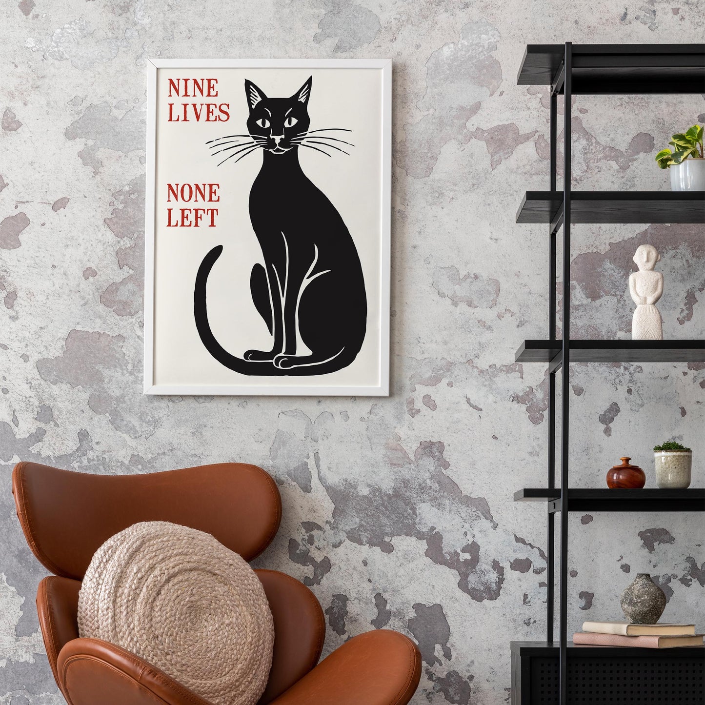 Nine Lives Cat Poster