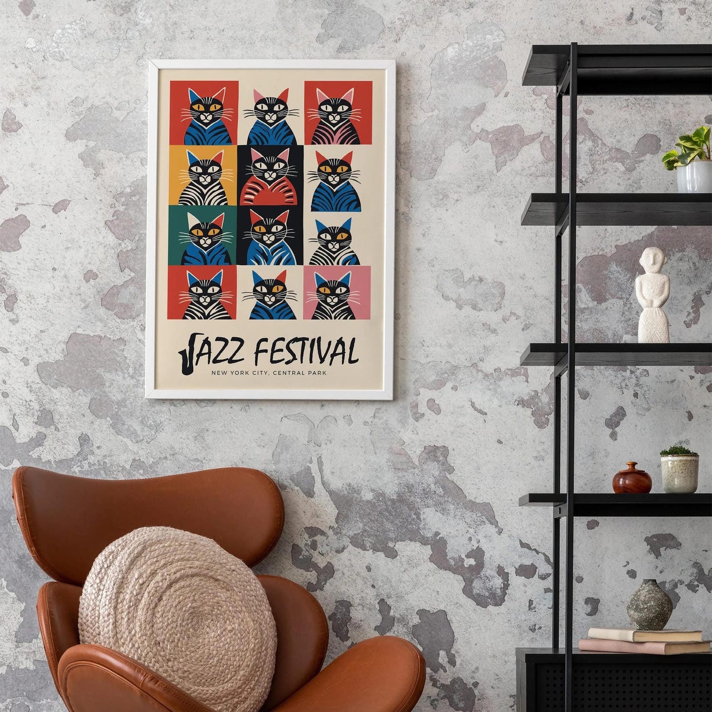 Jazz Festival in NYC Central Park Cats Poster