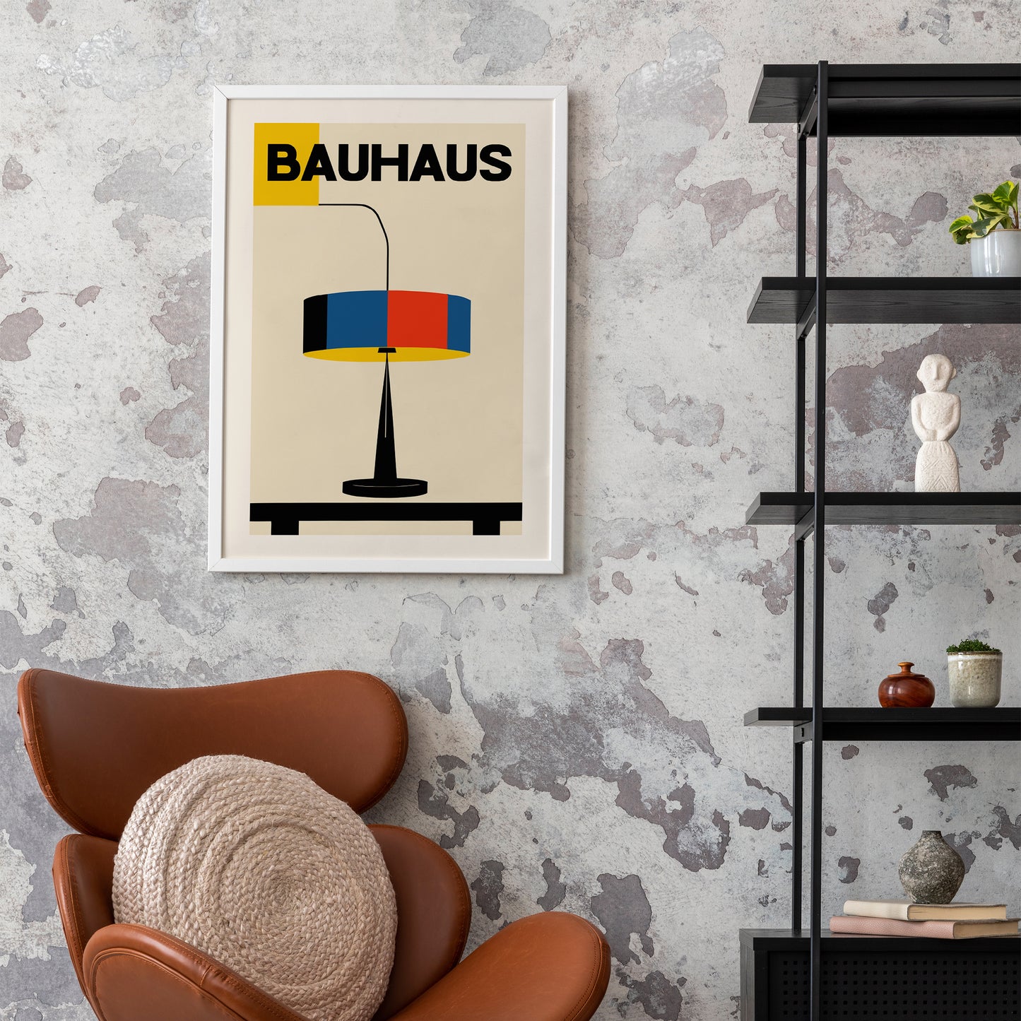 Bauhaus Lamp Minimalist Print